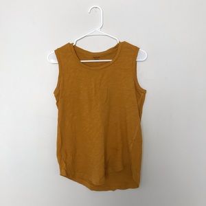 Madewell yellow tank